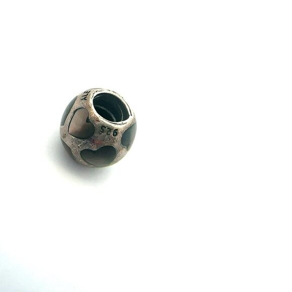 Authentic Pandora ALE Sterling Silver Albalone Heart Charm Bead! 61 - Picture 2 of 6